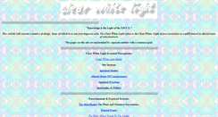 Desktop Screenshot of clearwhitelight.org